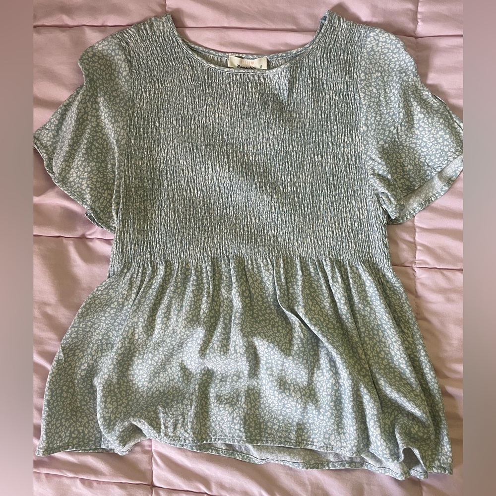 URBAN Romantics Light Green Blouse